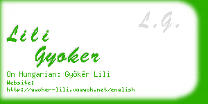 lili gyoker business card